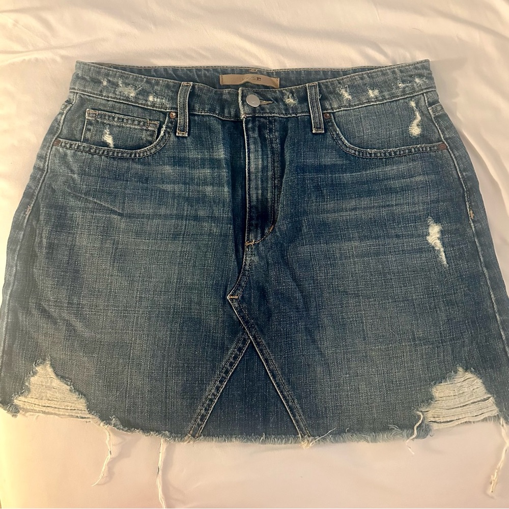 NWOT Joe’s Jeans Distressed Denim Skirt